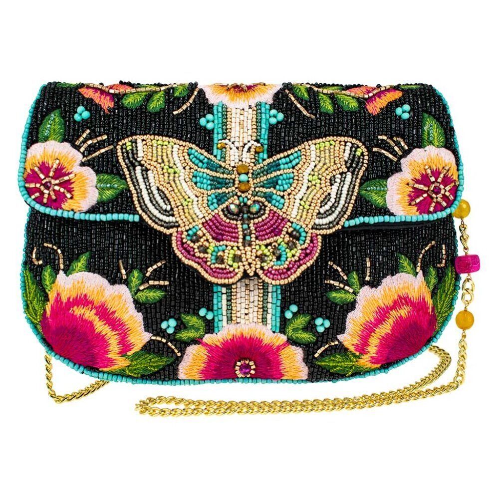 MARY FRANCES Dream Chaser Beaded Crossbody / Clutch Bag NWT